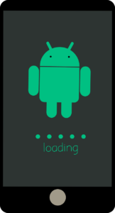 Ladeanzeige auf einem Android-Gerät